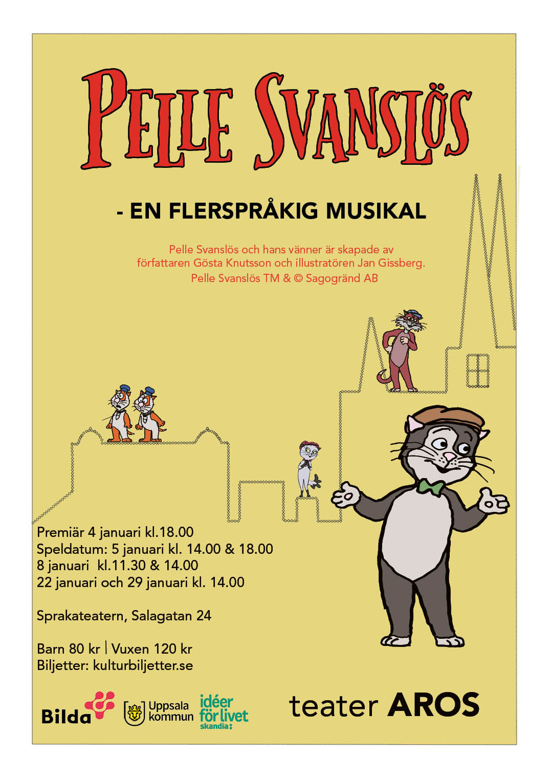 Pelle Svanslös Affisch Teater Aros NY